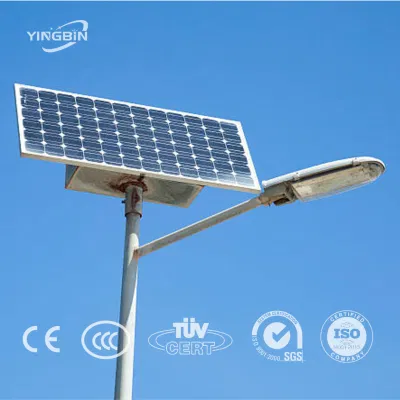 Fabricante carretera de altas prestaciones aluminio alimentado por energía solar LED impermeable exterior Polo de Luz Solar Street