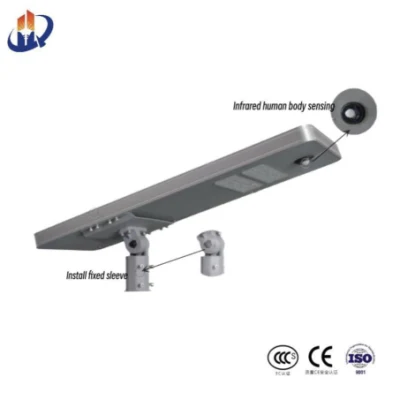 Aluminio aleación Infrarrojo humano cuerpo detección LED integrado 60W-120W Solar Luz de calle