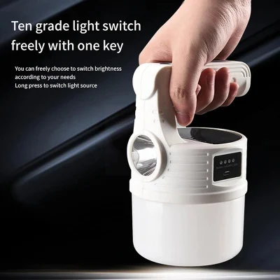 Energía doméstica usando luces de carga USB con energía solar