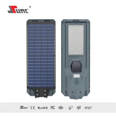 Sunc LED 800W 1200W MJ-Ssth800 MJ-Ssth1200 IP65 ABS impermeable para exteriores Ahorro de energía económico atenuable todo en una luz solar de calle Con luz de sensor de movimiento