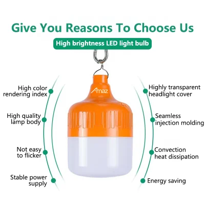 Lámpara de Luz LED Solar portátil con célula Solar