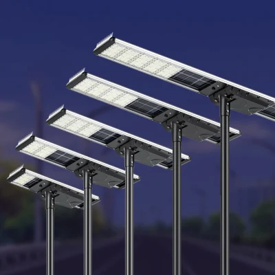 Lecuso 2024 Nuevo impermeable al aire libre 30W 60W 80W 100W 120W 150W Luz solar de calle integrada todo en uno