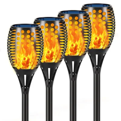 Las luces de solares, el parpadeo de las llamas de las luces de la antorcha para su patio, jardín, parte. Impermeable al aire libre. Paisaje Iluminación Decoración