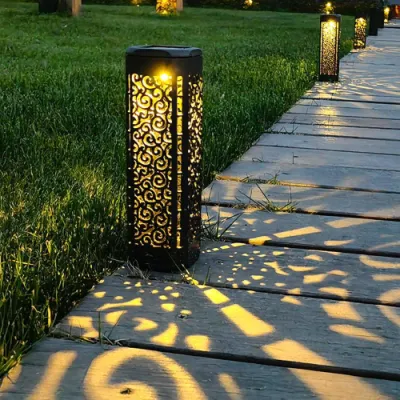 Decorativa al aire libre para la Pasarela acera Calzada 6pack de las luces de Ruta de la energía solar