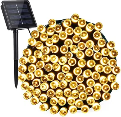 Luces de cuerda solares 100 LED IP44 Navidad impermeable Hada Solar Luces para el jardín Patio Fence Fiesta Balcón Casa árbol Decoración de la calle