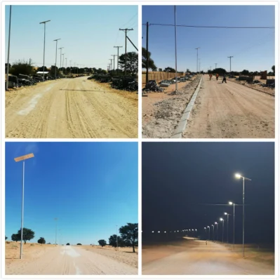 Certificación TUV 5W-200W impermeable 181lpw integrado todo en uno LED Luz solar de guarda de calle para 5m~12m polos IP67 IK10 CE RoHS