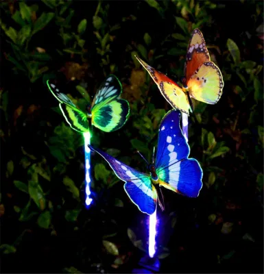 Solar jardín al aire libre colibrí Juego de cambio de color Solar luz