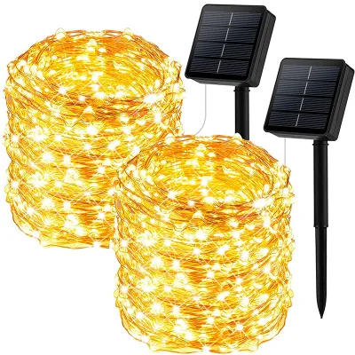 Barato Vacaciones de alta calidad impermeable al aire libre DECORACIÓN Decoración de Navidad Solar LED Strip