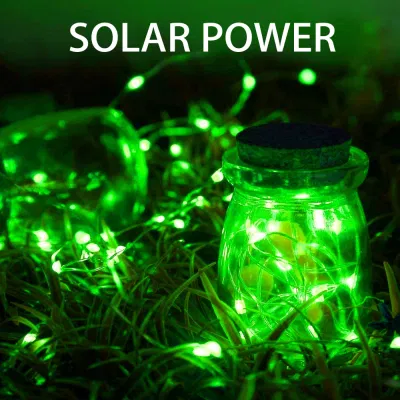 Bright Pack 2 luces de cuerda solar exterior 120 alimentado impermeable LED