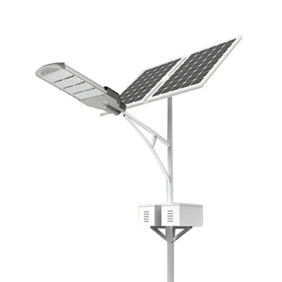 Solar galvanizado Polo de Luz / lámpara de LED de calle con Individual O brazos dobles