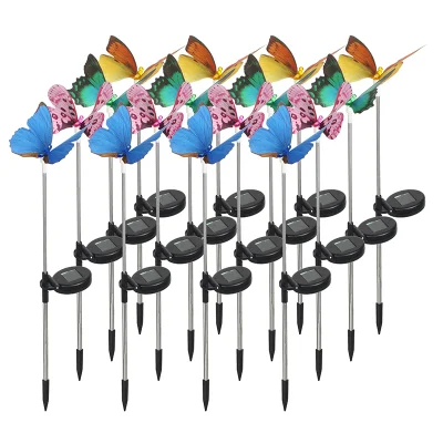 Pasarela de alta calidad directamente de fábrica de luz decorativa solar de jardín de mariposas y cadena de cobre de la luz de paisaje Solar