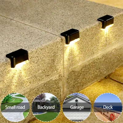Luces LED solares de Jardín de luz exterior impermeable IP65 Paso Solar Cubierta Solar lámpara de luz solar de decoración iluminación del jardín del patio