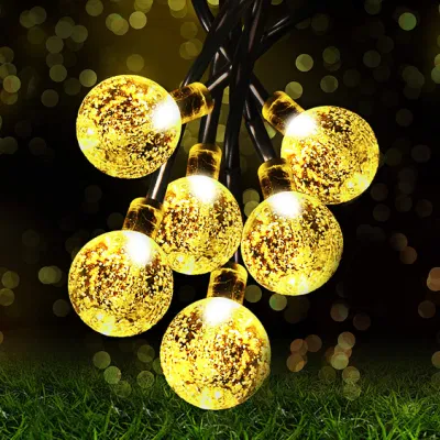 Solar Garden Light Chain 8 modos IP44 Bolas Light Chains Luces LED de cuerda de hada blanca cálida