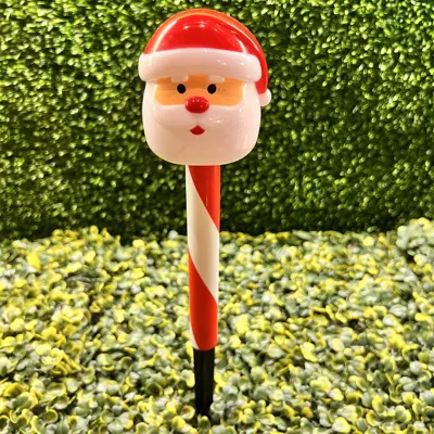 Navidad Casa Plástica Solar Santa Claus toma de luz solar