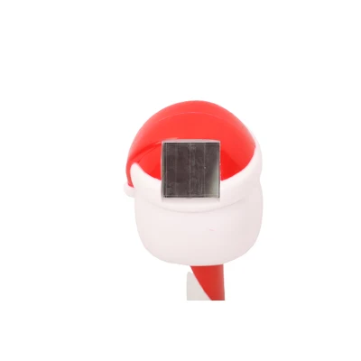 Navidad Casa Plástica Solar Santa Claus toma de luz solar