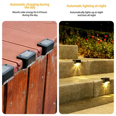 Luces LED solares de Jardín de luz exterior impermeable IP65 Paso Solar Cubierta Solar lámpara de luz solar de decoración iluminación del jardín del patio