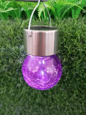 Buenas ventas impermeable LED Chandelier pequeño vidrio controlado por luz Lawn Solar Luz decorativa de jardín
