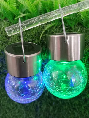 Buenas ventas impermeable LED Chandelier pequeño vidrio controlado por luz Lawn Solar Luz decorativa de jardín