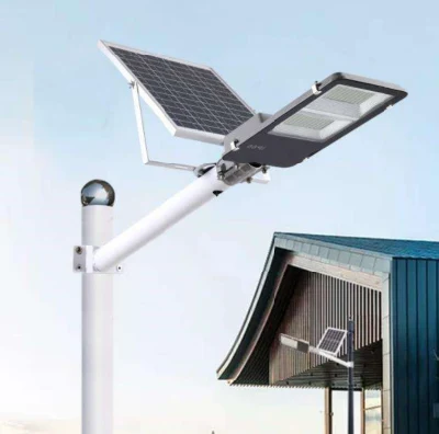 La cadena 6m poste de luz solar LED dividido exterior patio exterior resistente al agua calle la luz solar