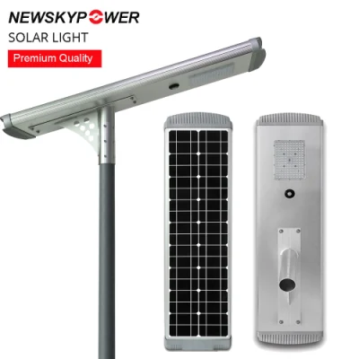 Lámpara de jardín todo en uno de aluminio fundido para exteriores de 150W, lámpara solar LED para proyectos comerciales y gubernamentales en calles de plazas, parques y carreteras.