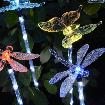 Solar jardín al aire libre colibrí Juego de cambio de color Solar luz