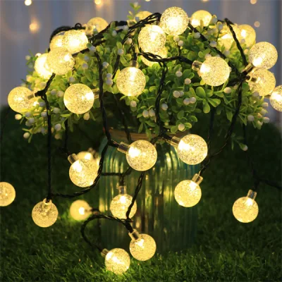 LED Jardín al aire libre Solar hada de Navidad cuerda de luz