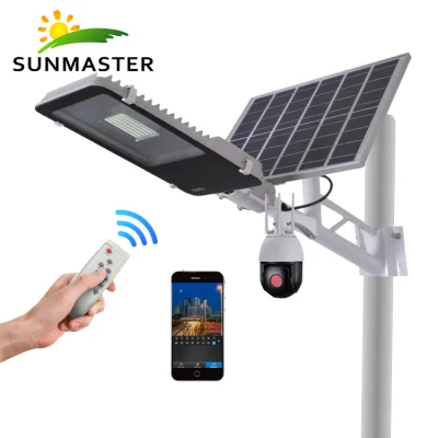Luz de calle integrada LED impermeable todo en uno de 80 vatios Camino principal exterior camino peatonal 60W Luz de inducción Solar
