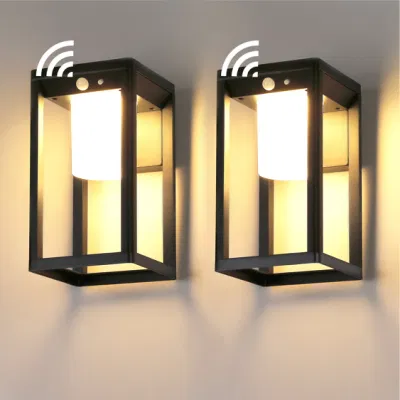 Aluminio material duradero Ahorro Electricidad lámpara de energía 3 modos Flash IP44 edificio Casa Inicio Fence Luz de emergencia sensor de movimiento exterior Luces de pared solares