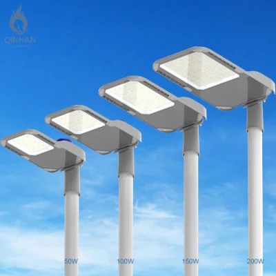 Luz de calle solar LED inteligente con fotocélula Lorawan PLC para iluminación de jardines y carreteras principales al aire libre de 50W-300W.