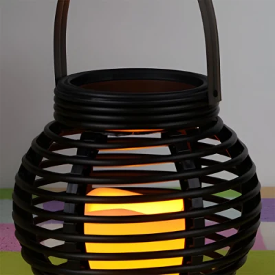Luz LED de linterna sin luz LED parpadeante resistente al agua para colgar solar