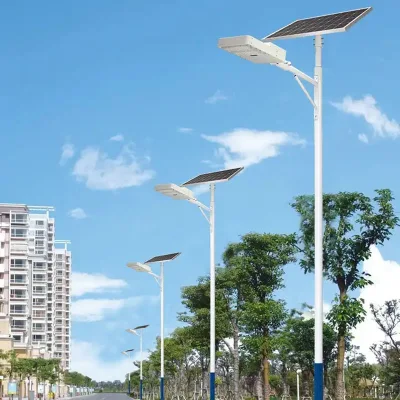 Jardín impermeable al aire libre luces solares Pathway Plaza luminosa decorativa Bollard Lámpara de césped 50W/80W/100W Luz LED de calle