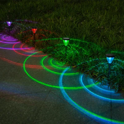 Venta caliente pequeña barata plástico exterior Jardín Pathway Yard Pilar Luz LED Luz solar