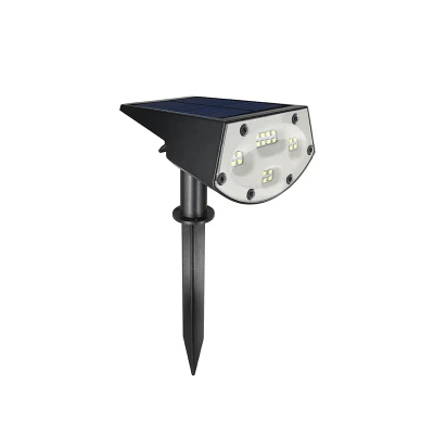 Venta de LED resistente al agua caliente solar césped luz orientable Lámpara de mano al aire libre jardín de la uña Brite Spotlight