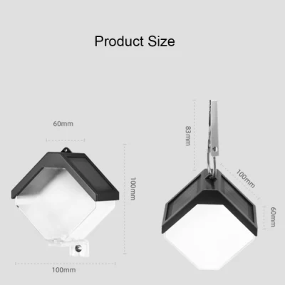Decoración de Jardín impermeable moderna Casa Luz de Noche pared solar montada Lámpara LED exterior arriba abajo pared iluminación trasera Fence luminoso Cuerda de luz