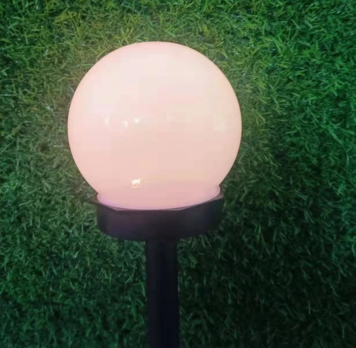 LED Solar Bulb Lawn Lamp Garden Light Round Ball Ground Lawn Lamp Outdoor Waterproof Decoration Lighting for Path Yard Landscape