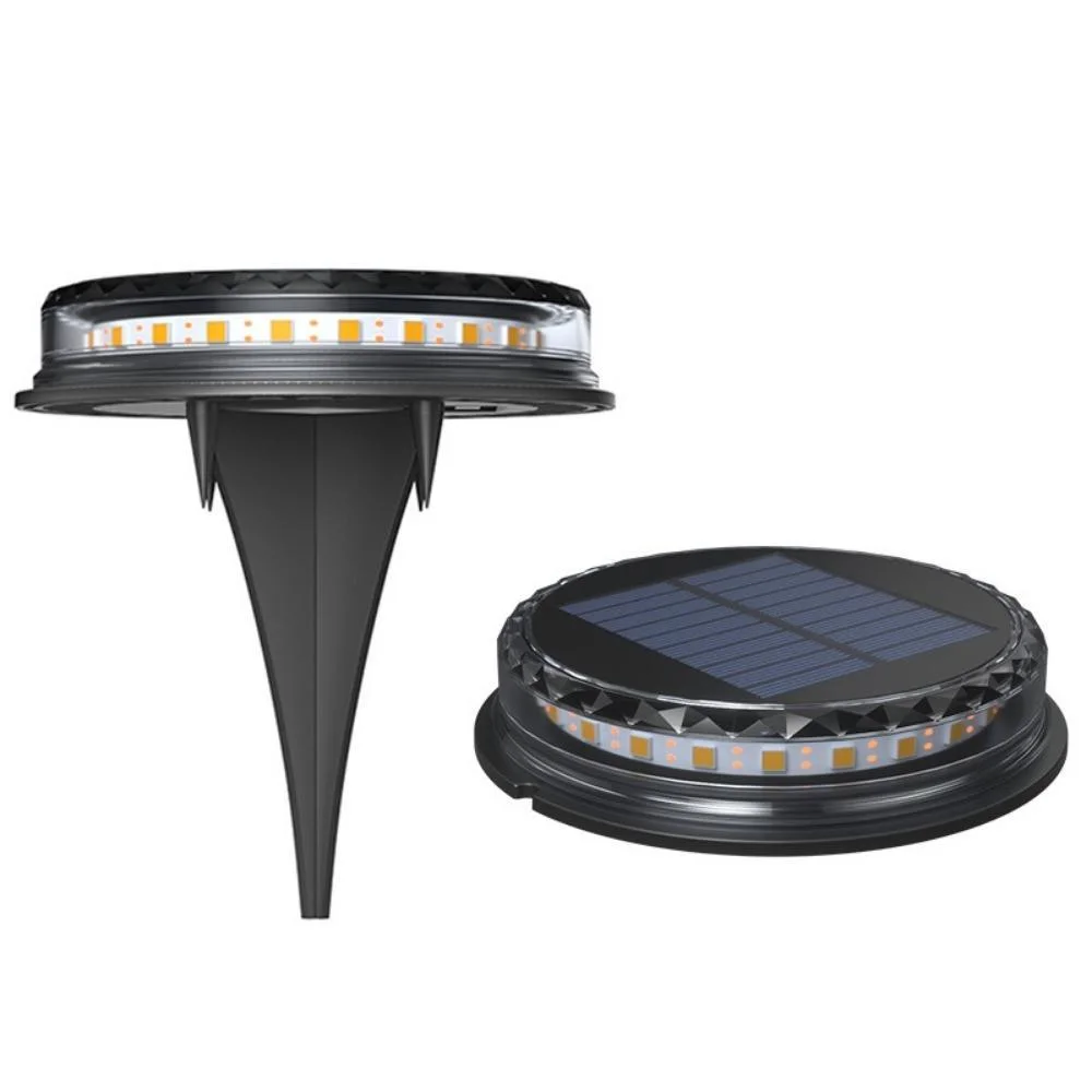 Waterproof Solar Lights Garden Deck Disk Ground Light Outdoor Walkway Ci20091