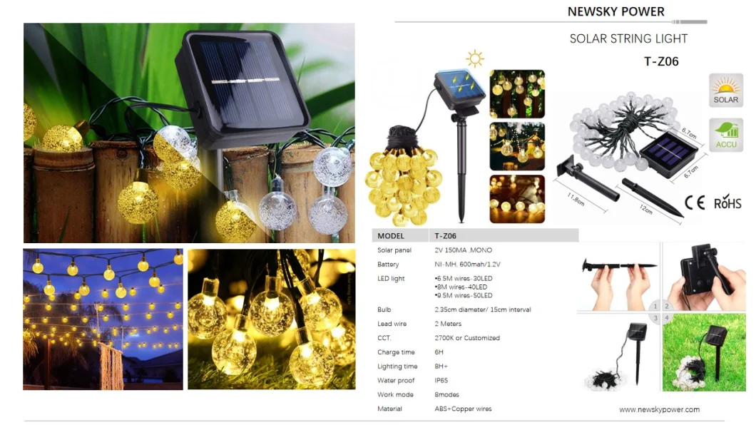 Outdoor Waterproof 1000 LED Copper Wires Solar Powered Fairy String Lights for Christmas Bistro Cafe