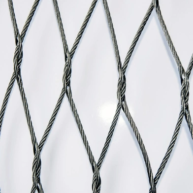 Stainless Steel Wire Rope Zoo Mesh Fence Flexible Light Weight