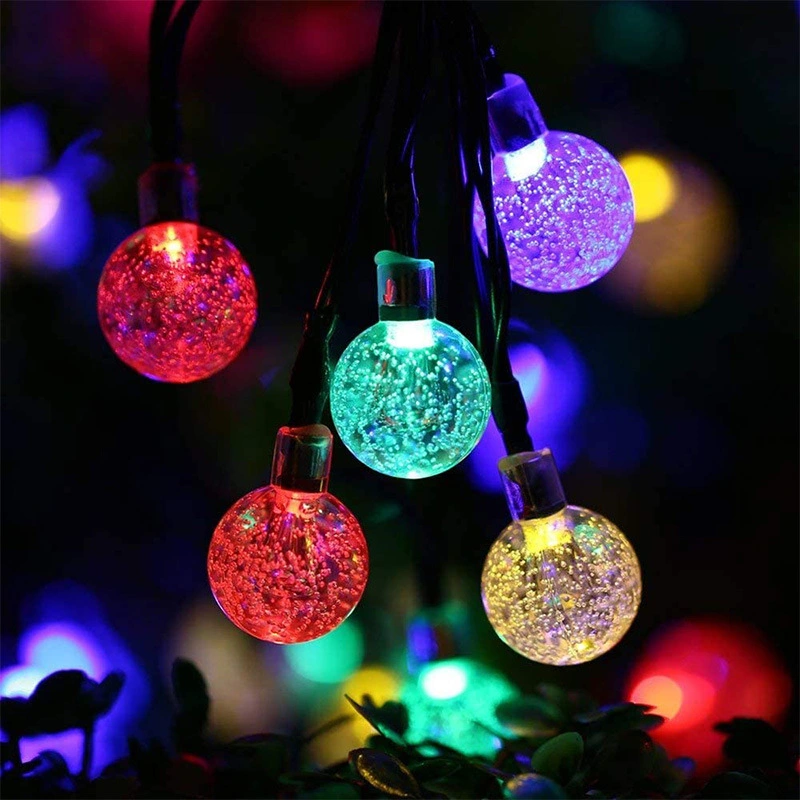 Hot Selling Solar Powered Operated LED Color String Lights for Garden Decorative Christmas Holiday