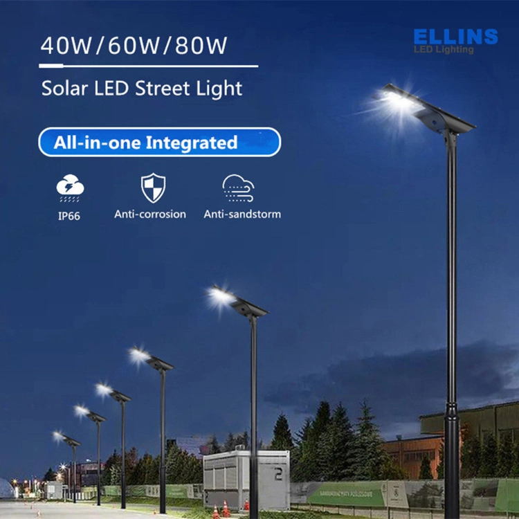 IP67 80W Sustainable Solar LED Street Lamps Solar Landscape Decorative Lighting