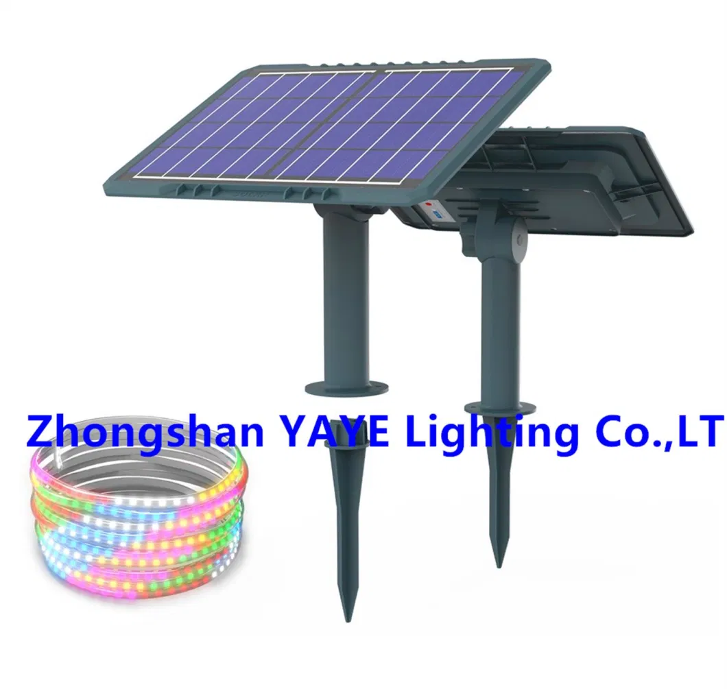 Yaye Factory Price 50W/100W/200W Outdoor Waterproof IP65 RGB/Single Color Solar LED Strip Garden Christmas Holiday Landscape Decorative Light 10000PCS Stock