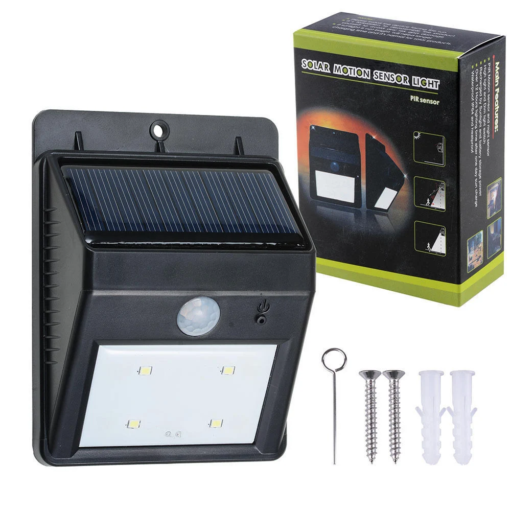 Solar Powered Voice Control &amp; Motion Sensor Security Lights (RS2003-16V)