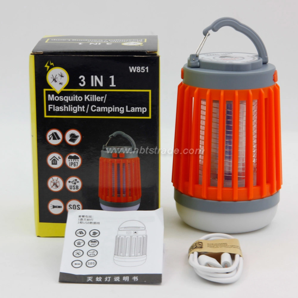 Solar Powered Bug Zapper Outdoor Camping Lantern