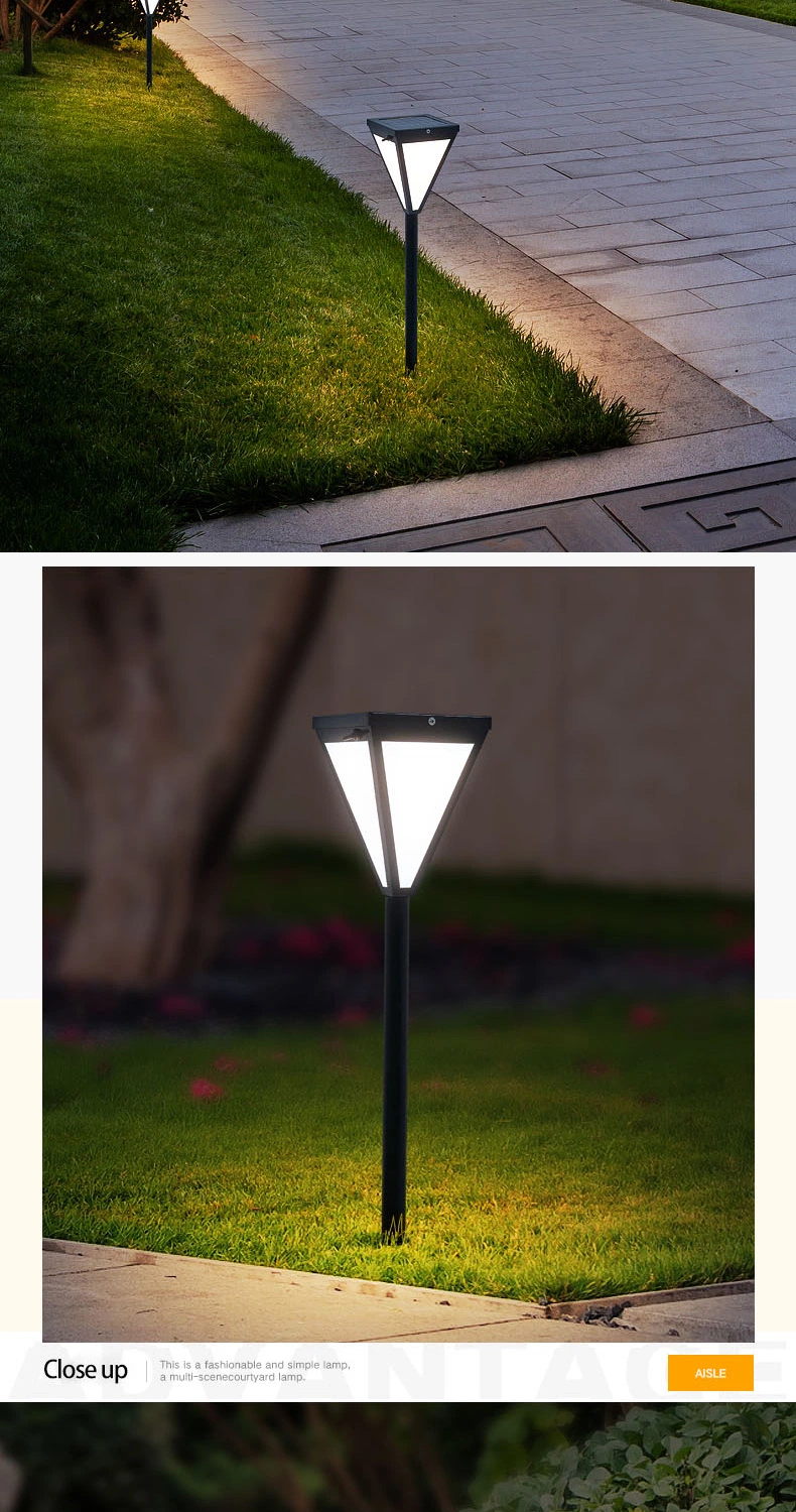 Solar Motion Sensor Outdoor LED Lantern for Garden Decoration