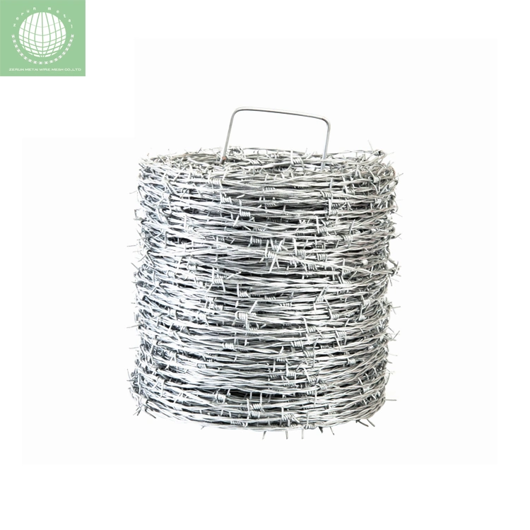 Zerun Galvanized Light Industry Daily Use Used PVC Barbed Wire Roll Price Fence Galvanized