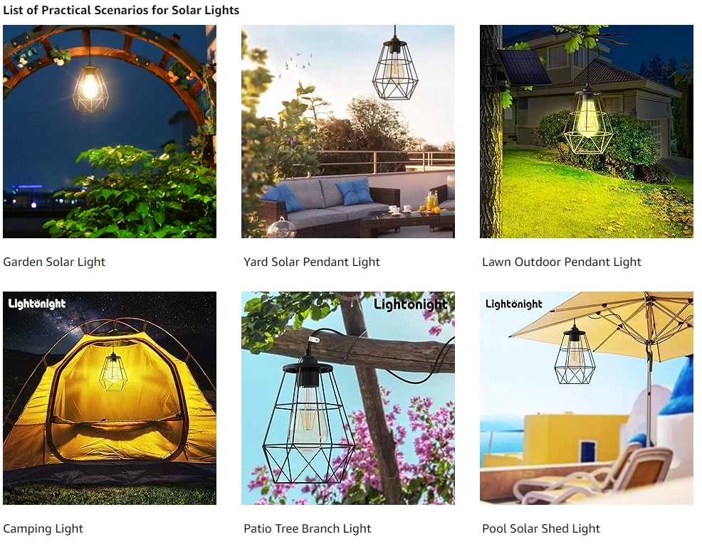 Solar Chandelier Outdoor, Solar Pendant Lights Solar Shed Light Hanging Light