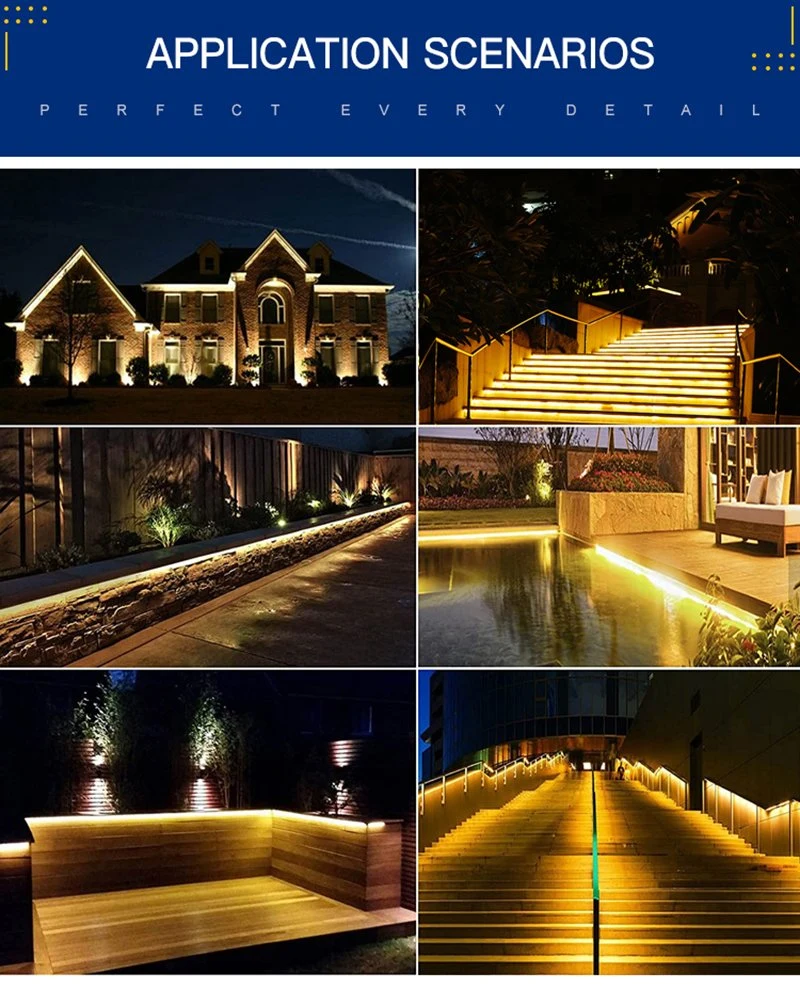 10m 20m 30m 50m Solar Strip String Rope Outdoor LED Strip Lights