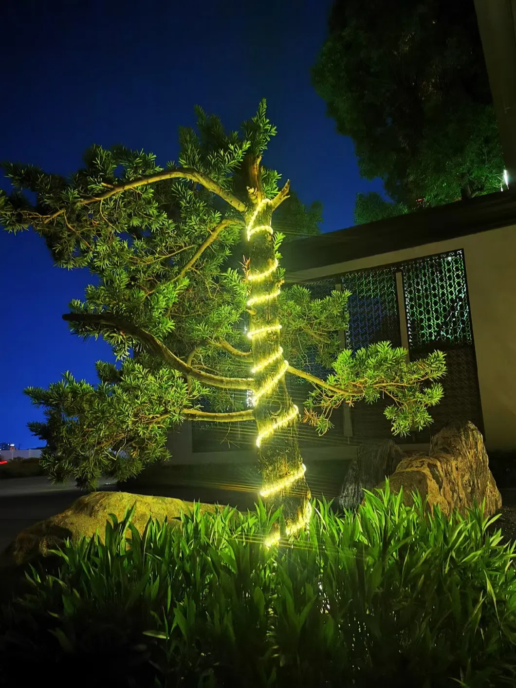 New Decorative LED Solar Tube Light for Pool Branch Tree Hanging Stair Camping Gate House Grave with Inflatable Portable