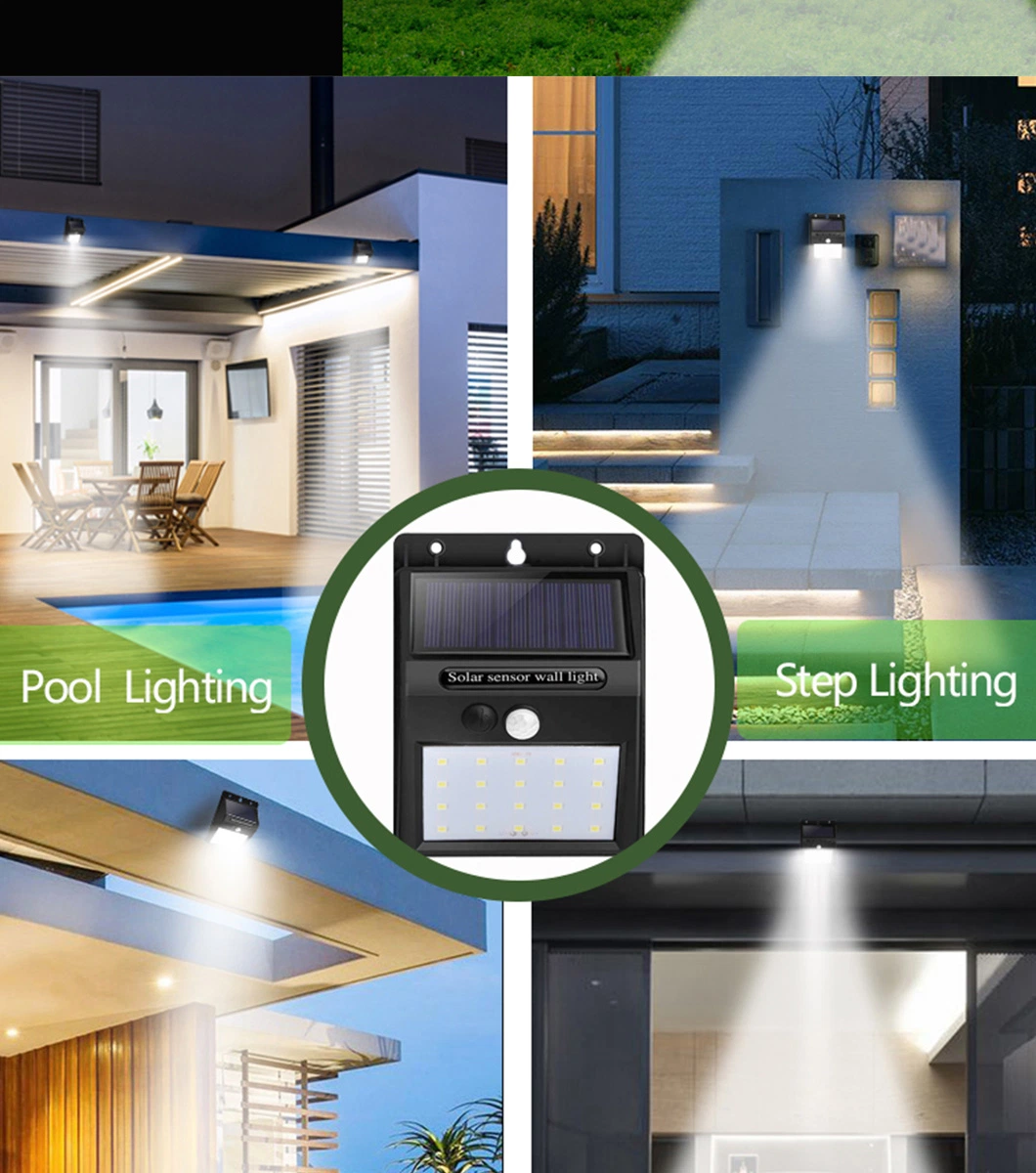 Brightest Outdoor Solar Lights with Intelligent PIR Motion Sensor