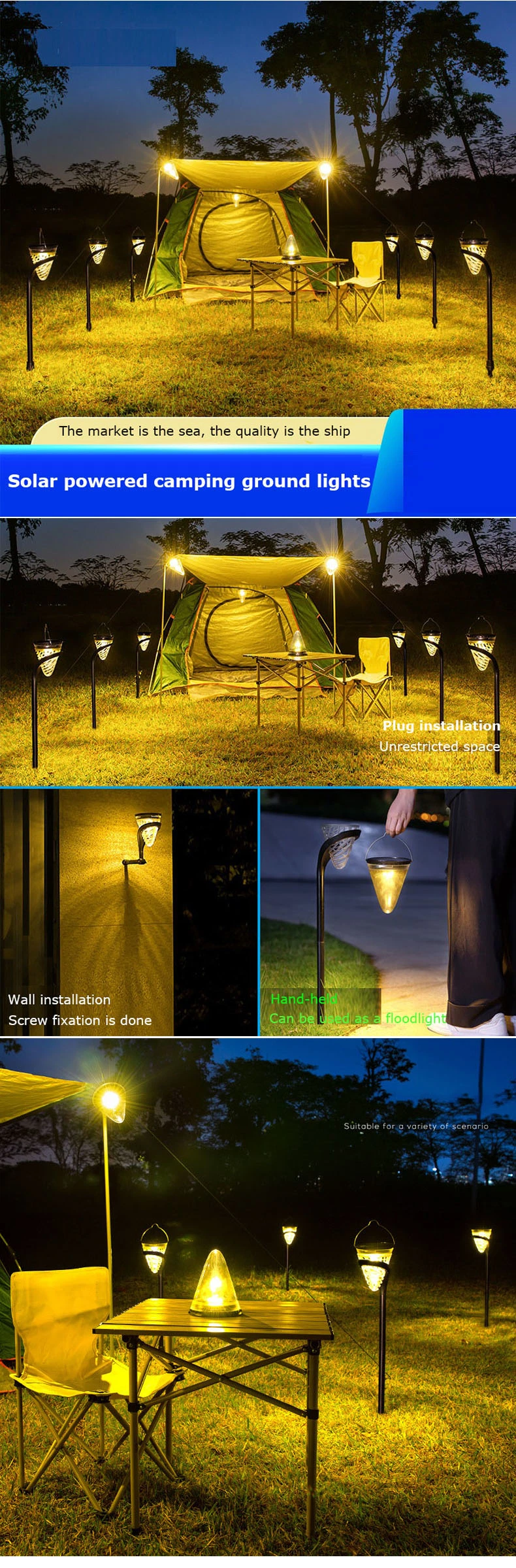 Outdoor Garden Light LED Wall Mount Lamp Decorative up and Down Lighting Solar Wall Light for Garden Yard